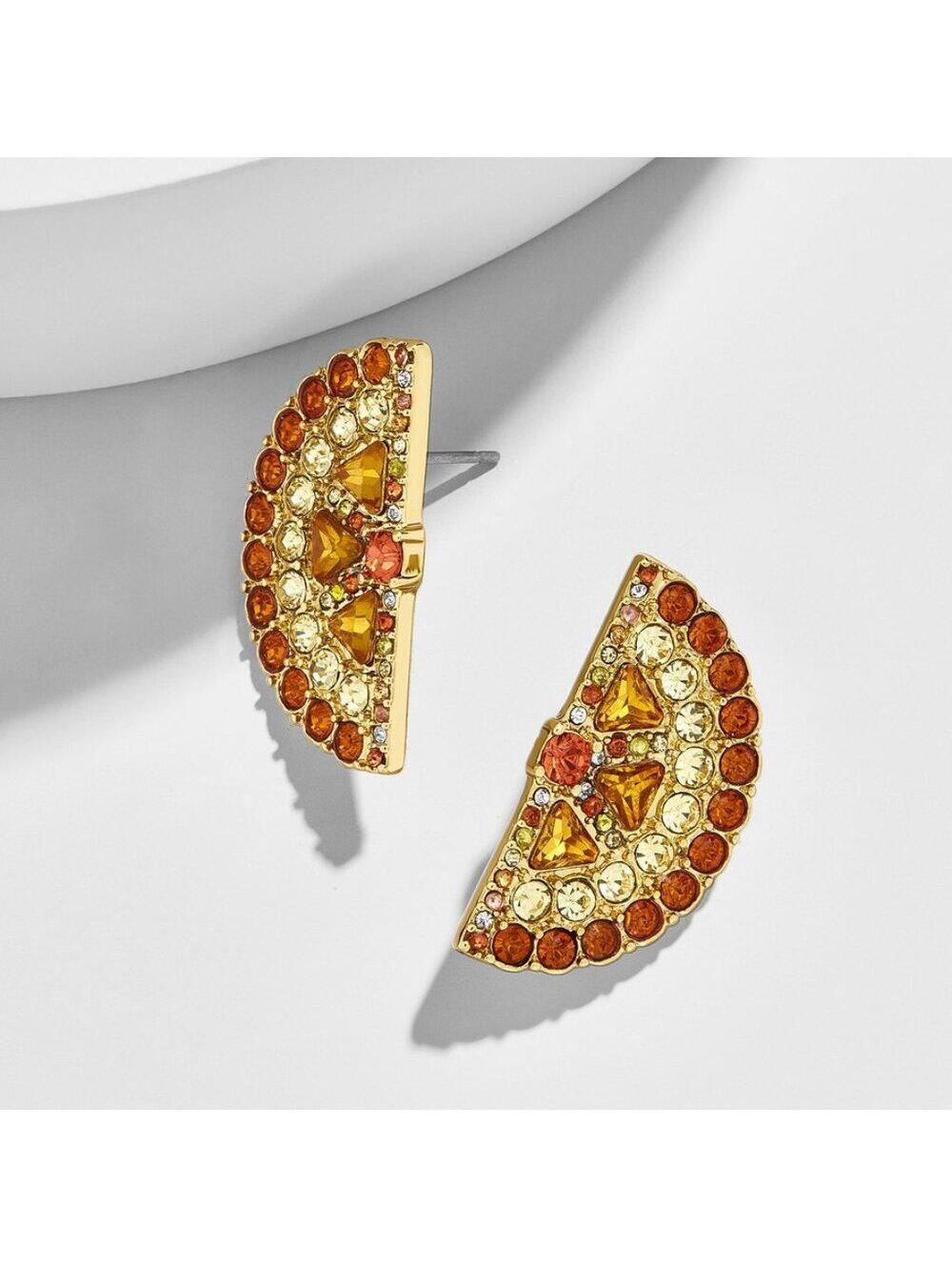 BaubleBar Orange Slice Stud Earrings